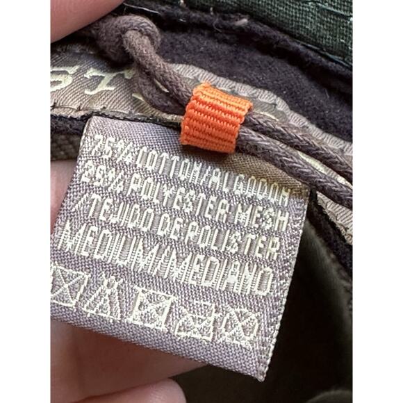 Stetson Vintage Mesh Vented Green Safari Hat Size Medium Canvas Fishing - Picture 4 of 8